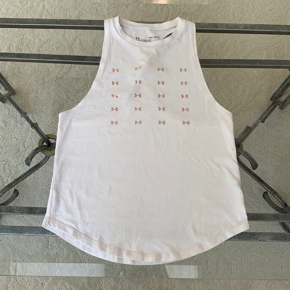 Girls size medium (12) under armour tank top